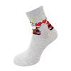 Vánoční dámské ponožky | Velikost: 37-40 | Šedá / mikuláš