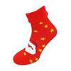 Vánoční dámské froté ponožky | Velikost: 36-40 | Červená / mikuláš