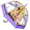 Poloautomatický deštník Paříž – fialová