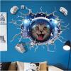 Samolepka s 3D efektem - Kočka