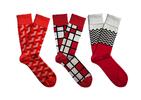 Dárkový set barevných ponožek Soxit - Červený set | Velikost: 36-40