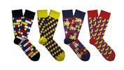 Dárkový set barevných ponožek Soxit - Obrazce | Velikost: 36-40