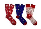Dárkový set barevných ponožek Soxit - Vánoční nadílka | Velikost: 36-40