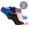 12 párů dámských ponožek | Velikost: 35-38 | Mix barev