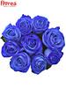 Kytice 9 modrých růží Blue Vendela (70 cm)