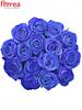 Kytice 15 modrých růží Blue Vendela (70 cm)