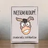 Dekorační cedulka: Hloupý