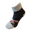 Vánoční dámské froté ponožky | Velikost: 36-40 | Tmavošedá / veselý sob