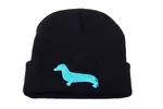 Pletená zimní čepice Z02 black/blue