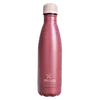 Nerezová láhev, 500 ml | Vínová + růžové víčko