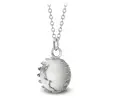 Ocelový náhrdelník Gemstone Crown - Magnezit