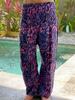 Pohodlné volné kalhoty | Velikost: UNI | Růžovo-modrá