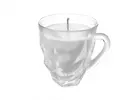 Křišťálový ručně roušený hrníček se svíčkou 150 ml