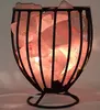 Solná lampa - železný koš