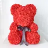 Medvídek z růží 40 cm | Červená