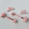 Set 2x Face roller 2x Gua sha růženín