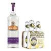 JJ Whitley London Dry Gin, 0,7 l + 4x Fentimans Indian Tonic Water