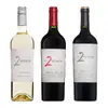 Set Chardonnay a dvou typů Cabernet Sauvignon