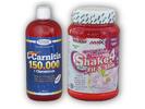 L-Carnitine (150000 mg) + Chromium, 1000 ml + Shake 4 Fit & Slim 1000 g | Příchuť: Pink grep - čokoláda