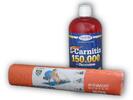 L-Carnitine (150000 mg) + Chromium, 1000 ml + Podložka na cvičení Fitness Yoga Mat | Příchuť: Pomeranč | Oranžová