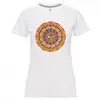 Dámské tričko – mandala Óm | Velikost: S | Bílá