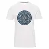 Pánské tričko – mandala Ochrana andělů | Velikost: S | Bílá