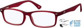 Brýle na počítač BLF83 - červené | Velikost: +0,00 bez dioptrií