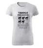 Dámské tričko "Takhle poslouchá border kolie" | Velikost: XS | Bílá
