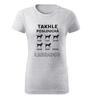 Dámské tričko "Takhle poslouchá labrador" | Velikost: XS | Bílá