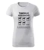 Dámské tričko "Takhle poslouchá labrador" | Velikost: XS | Bílá