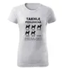 Dámské tričko "Takhle poslouchá shiba-inu" | Velikost: XS | Bílá