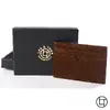 Kožený organizér Card Holder | Tmavě hnědá