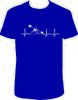 Pánské tričko "Love vodák" | Velikost: XS | Modrá
