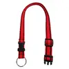 Obojek popruh s kroužkem 65 cm x 25 mm | Velikost: 65 cm x 25 mm | Červený s pásky