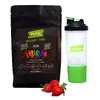 Proteinový shake, jahoda + sportovní shaker FitGO!