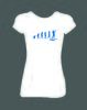 Dámské tričko "Evoluce vodák" | Velikost: XS | Bílá