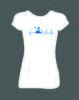 Dámské tričko "Love vodák" | Velikost: XS | Bílá