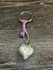 Přívěsek na kabelku Love | Stříbrná + fialová