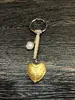 Přívěsek na kabelku Love | Zlatá + bílá