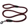 Černo-červené vodítko | Velikost: Délka: 55 cm a šířka: 14 mm