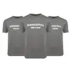 Aeronautica Militare Tričko ROUND-NECK PRINT 3-Pack X1401 Grey | Velikost: S | Šedá