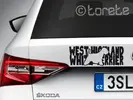 Nálepka West teriér | Typ: Černá
