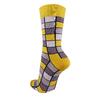 Bavlněné barevné ponožky Kostky | Velikost: UNI pánská
