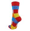 Bavlněné barevné ponožky Čtverce | Velikost: UNI dámská