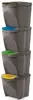 SORTIBOX 4 x 25 l | Tmavě šedá