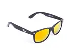 Černé brýle Kašmir Wayfarer W07 - skla oranžová zrcadlová
