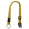 Obojek popruh s kroužkem 65 cm x 25 mm | Velikost: 65 cm x 25 mm | Žlutý s pásky