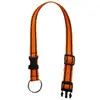 Obojek popruh s kroužkem 65 cm x 25 mm | Velikost: 65 cm x 25 mm | Oranžový s pásky