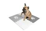 Podložka pro psy – puzzle s bílou tlapkou (4 díly)