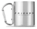 Kovový hrnek s karabinou Friends (240 ml)